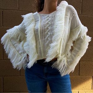 VICI white knit sweater